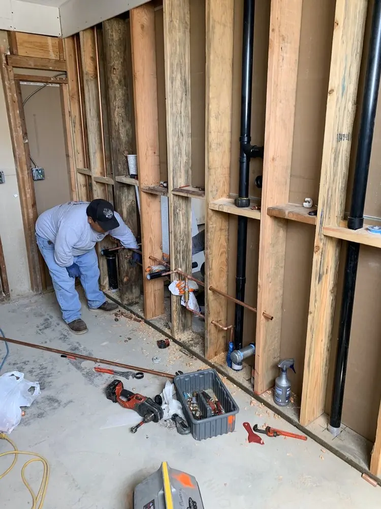 Commercial rough-in plumbing for Water Heater Replacement in Westerville